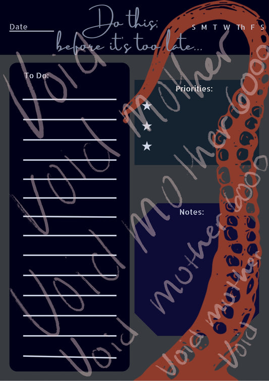 The Terror of the Deep Digital Note Page